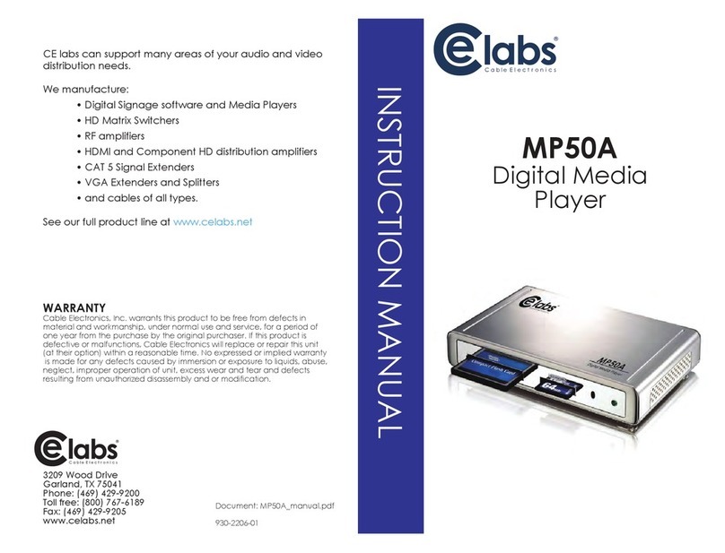 Celabs MP50A instruction manual
