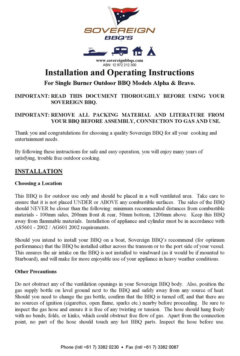 Sovereign Alpha Installation and operating instructions