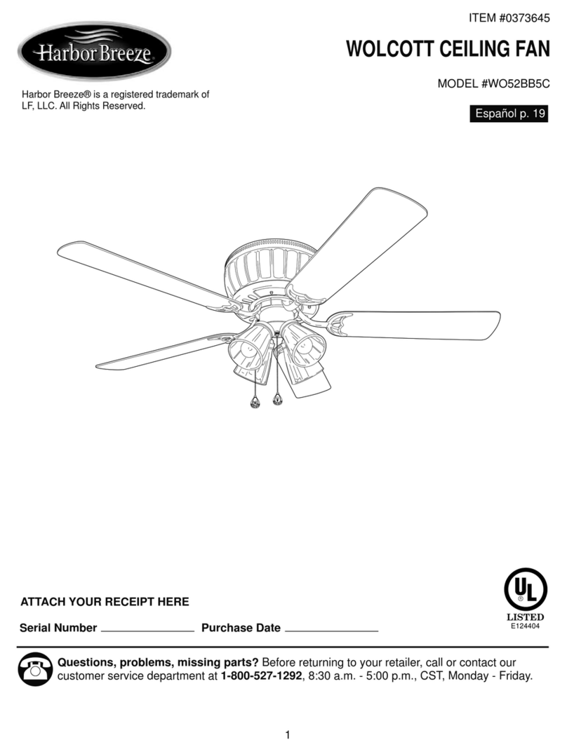 Harbor Breeze WO52BB5C User manual