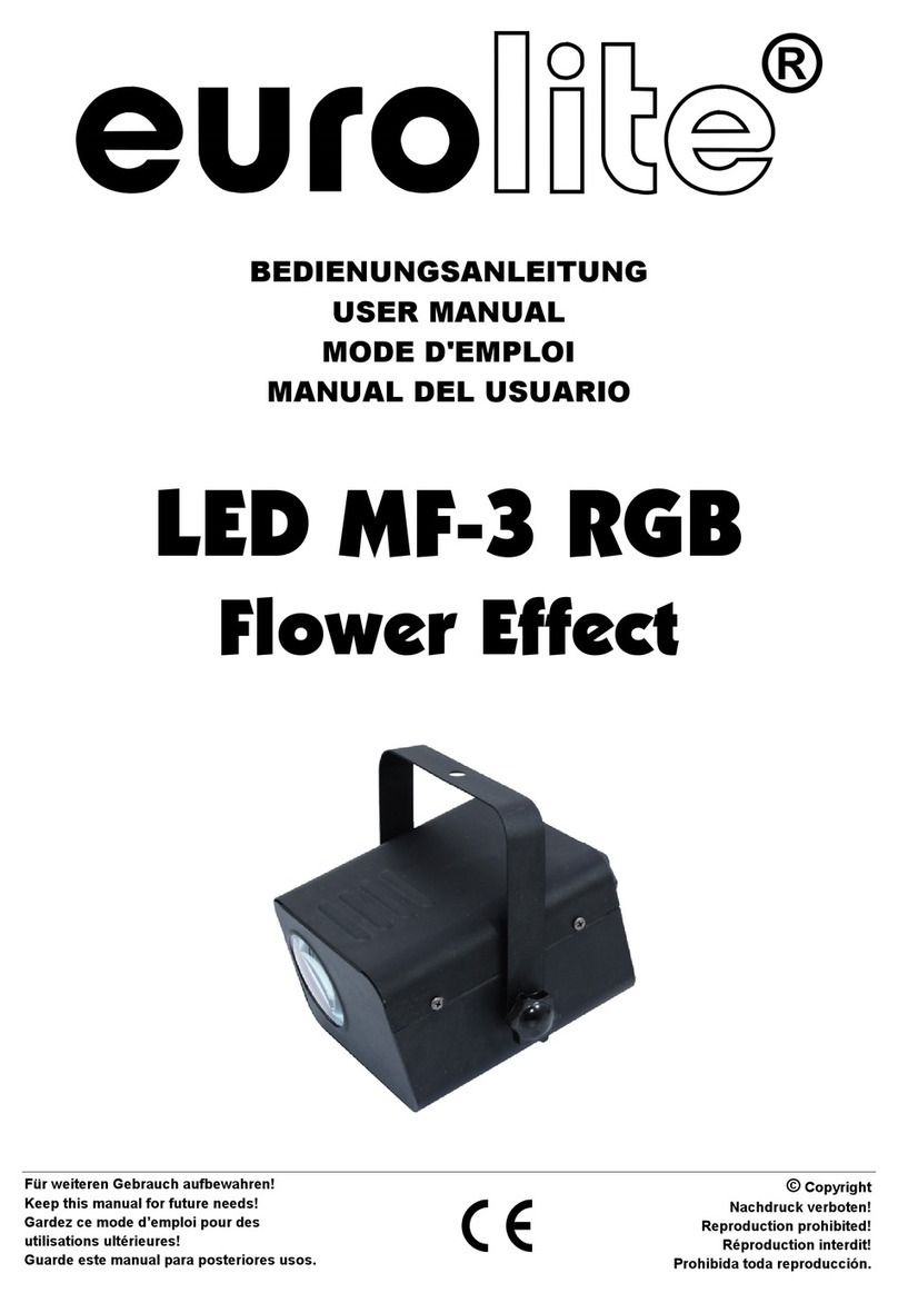 EuroLite LED MF-3 RGB Flower Effect user manual