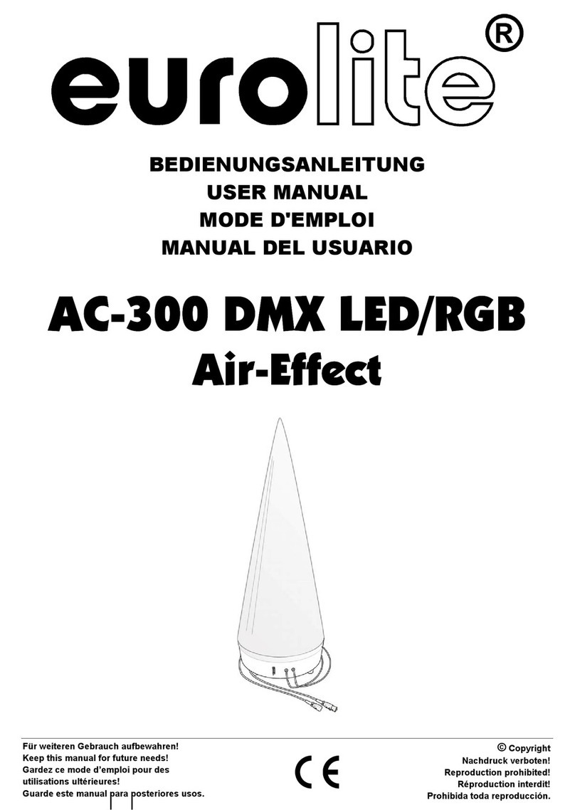 EuroLite AC-300 DMX LED/RGB Air-Effect User manual