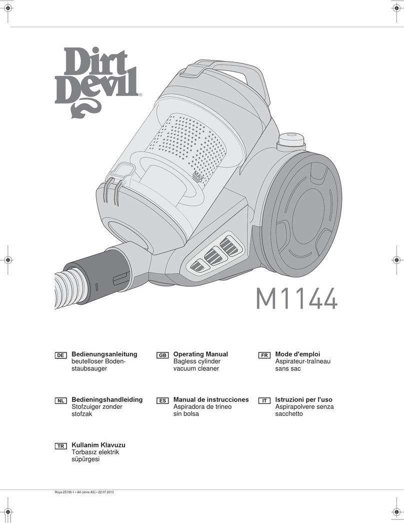 Dirt Devil M1144 operating manual