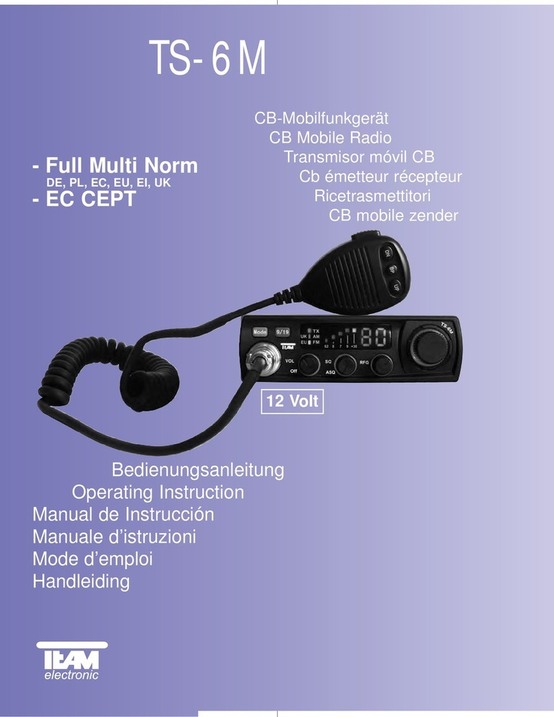 Team TS-6M operating instructions