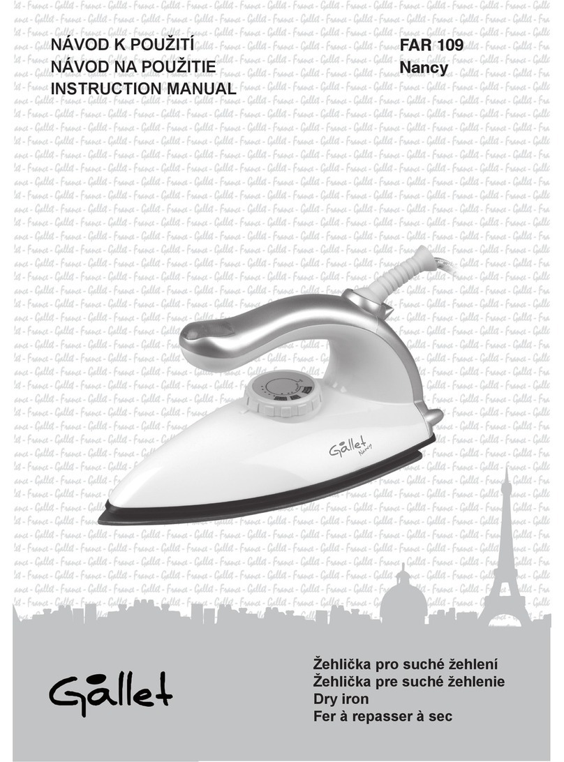 Gallet FAR 109 instruction manual