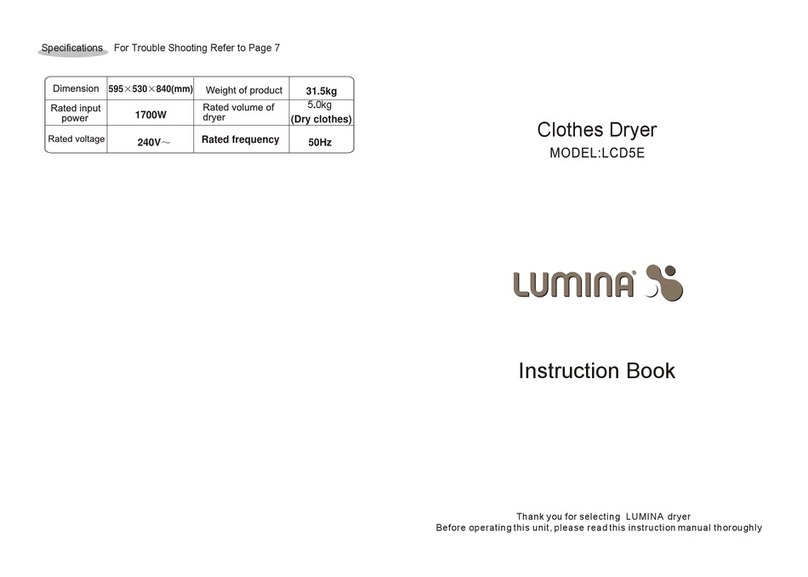 Lumina LCD5E Instruction book