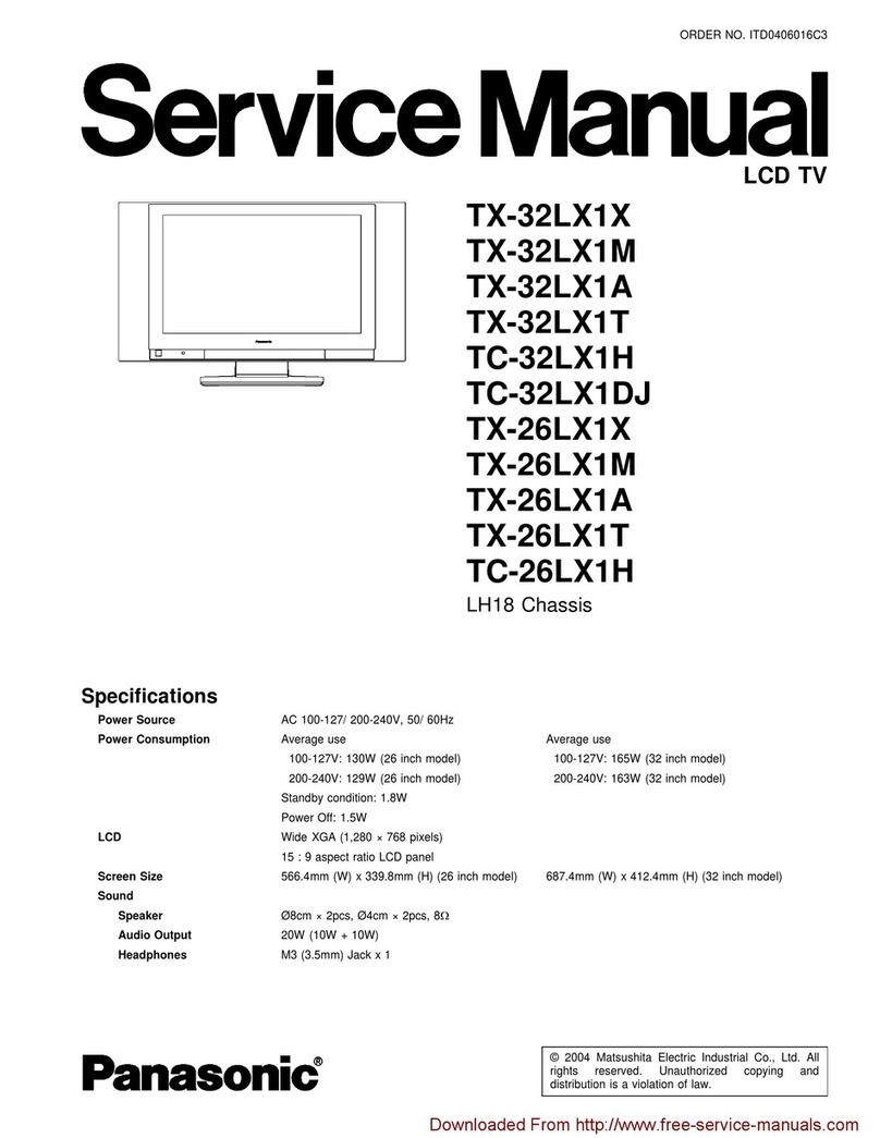 Panasonic TX-32LX1X User manual