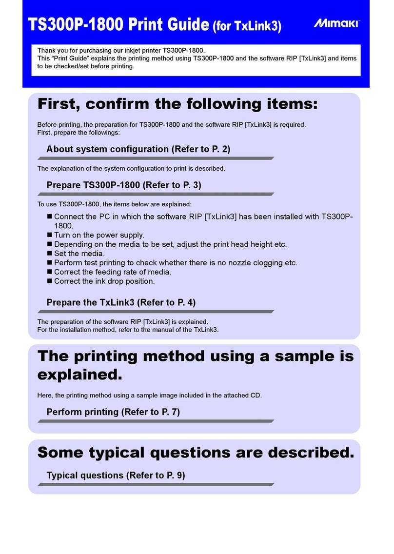 MIMAKI TS300P-1800 User manual