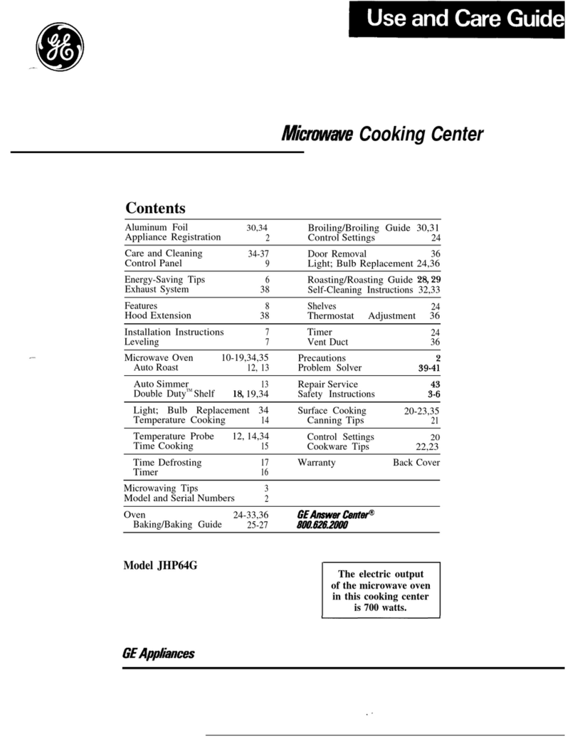 GE JHP64G User manual