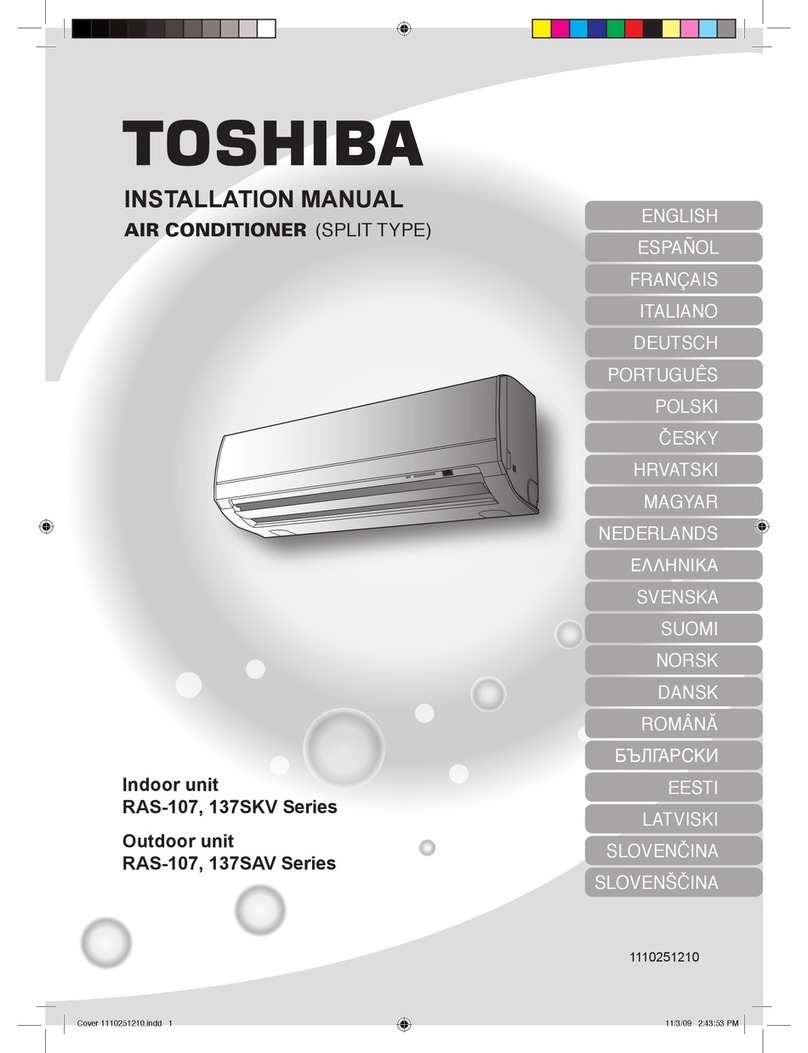 Toshiba RAS-107SKV Series User manual