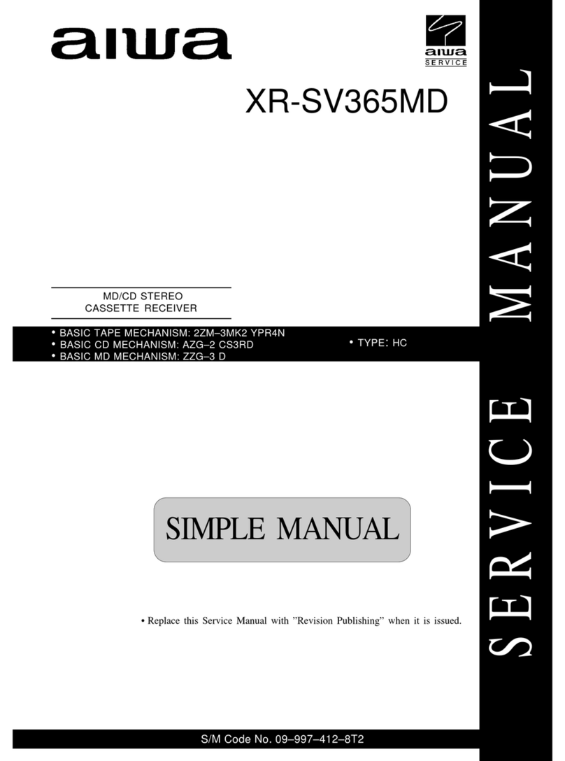 Aiwa XR-SV365MD User manual Aiwa XR-SV365MD User manual