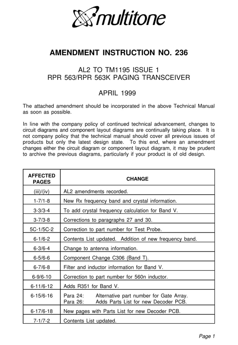 Multitone RPR 563 Amendment instruction