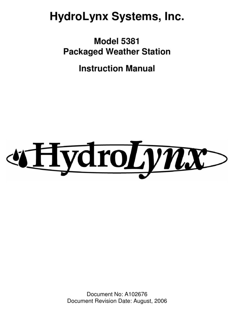 HydroLynx Systems 5381 instruction manual