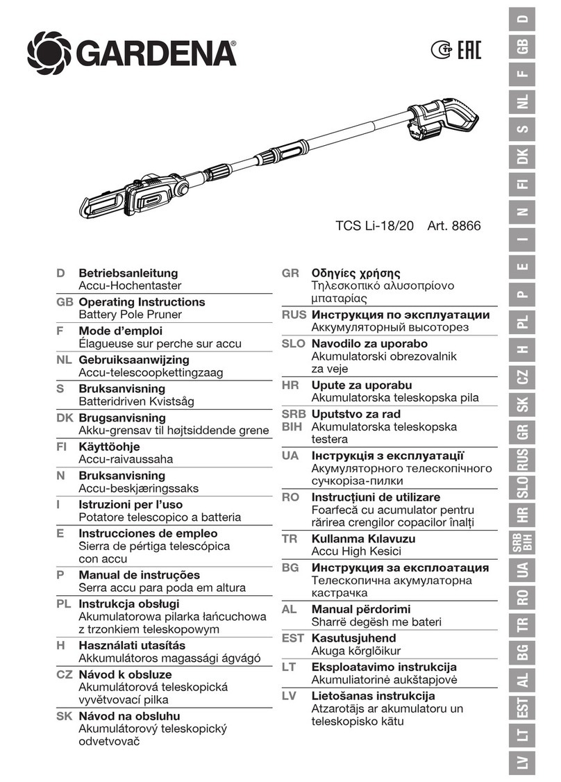 Gardena TCS Li-18 User manual Gardena TCS Li-18 User manual