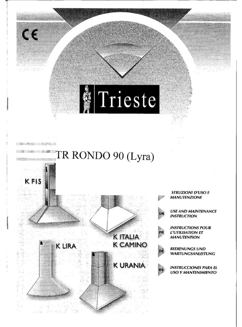 Trieste K F15 Use and maintenance manual