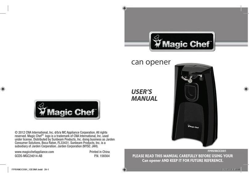 Magic Chef FPRVMCCO01 user manual