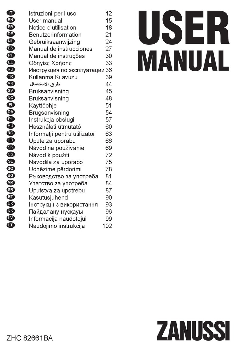 Zanussi ZHC 82661BA User manual