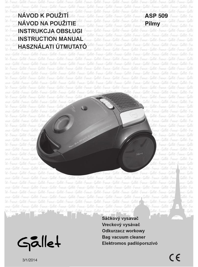 Gallet ASP 509 Pilmy instruction manual