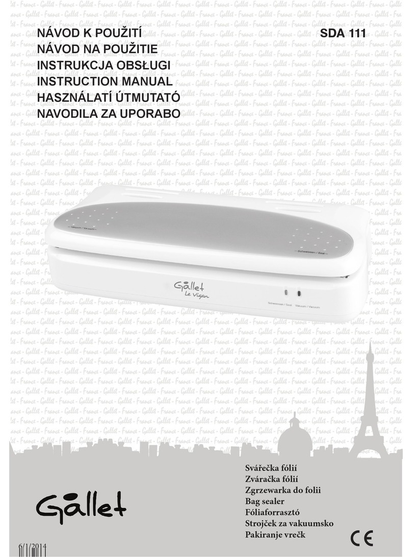 Gallet SDA 111 User manual