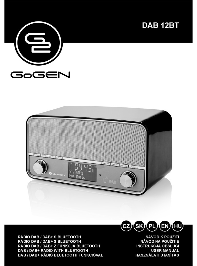 Gogen DAB 12BT User manual Gogen DAB 12BT User manual