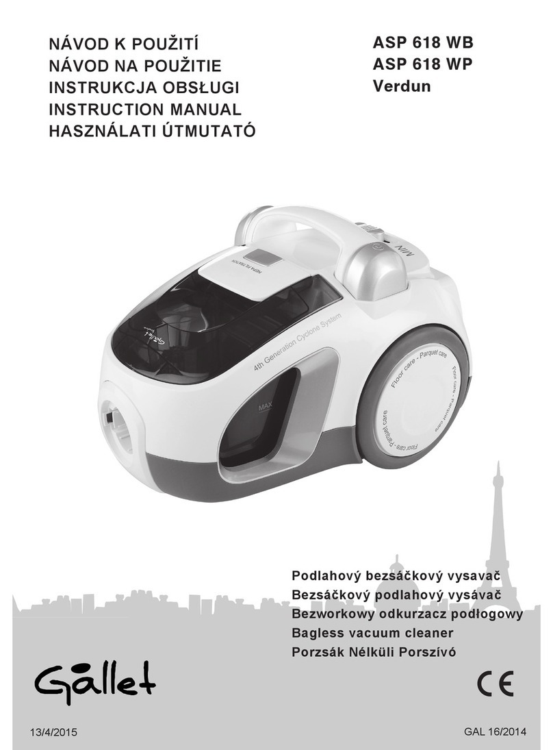 Gallet ASP 618 WB User manual