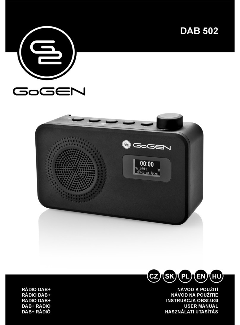 Gogen DAB 502 User manual