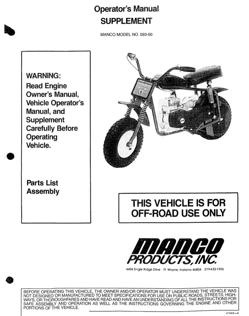 MANCO 593-00 Operator's manual