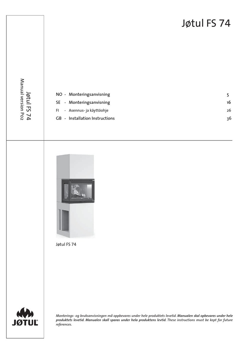 Jøtul FS 74 installation instructions