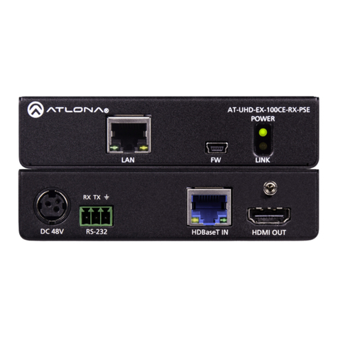 Atlona AT-UHD-EX-100CE-RX-PSE User manual