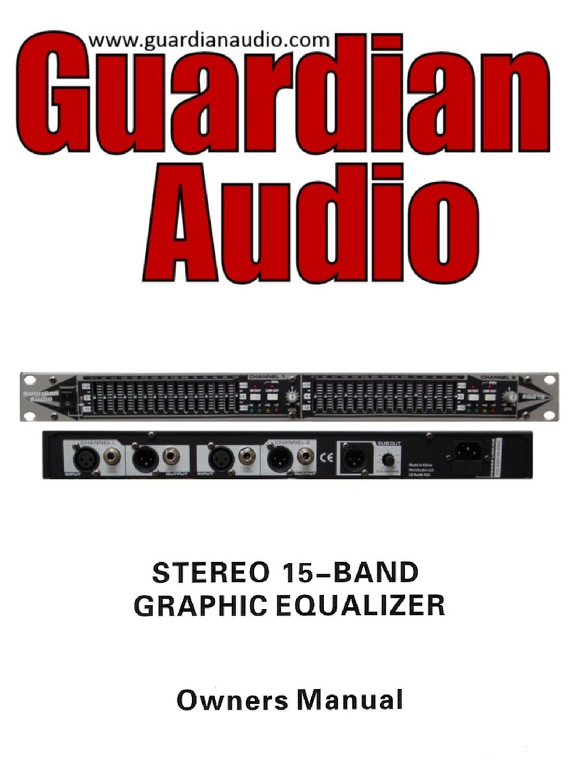 Guardian Audio EQ215s owner's manual