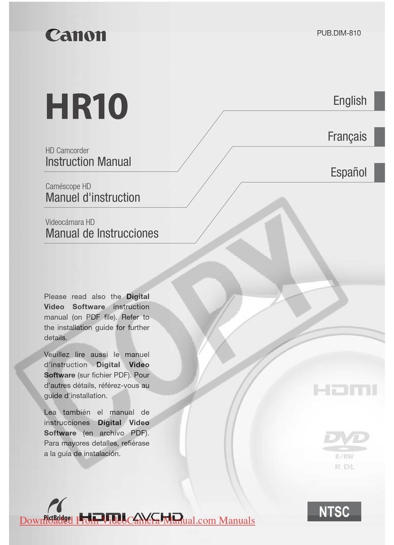 Canon VIXIA HR10 instruction manual