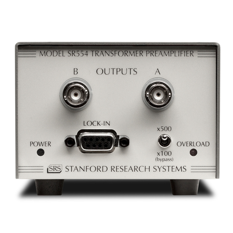 Stanford Research Systems SR554 manual
