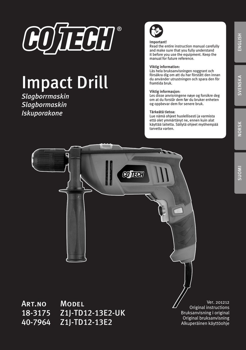 CO/Tech Z1J-TD12-13E2-UK User manual