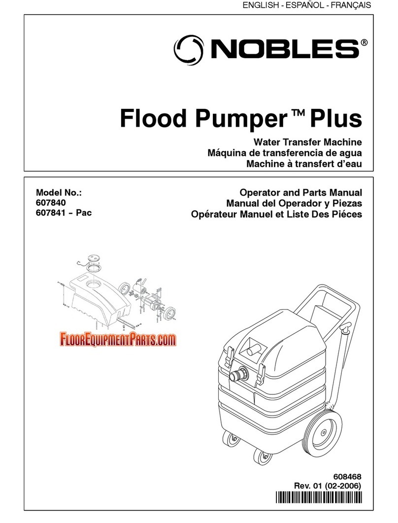 Nobles Flood Pumper Plus Operator and parts manual