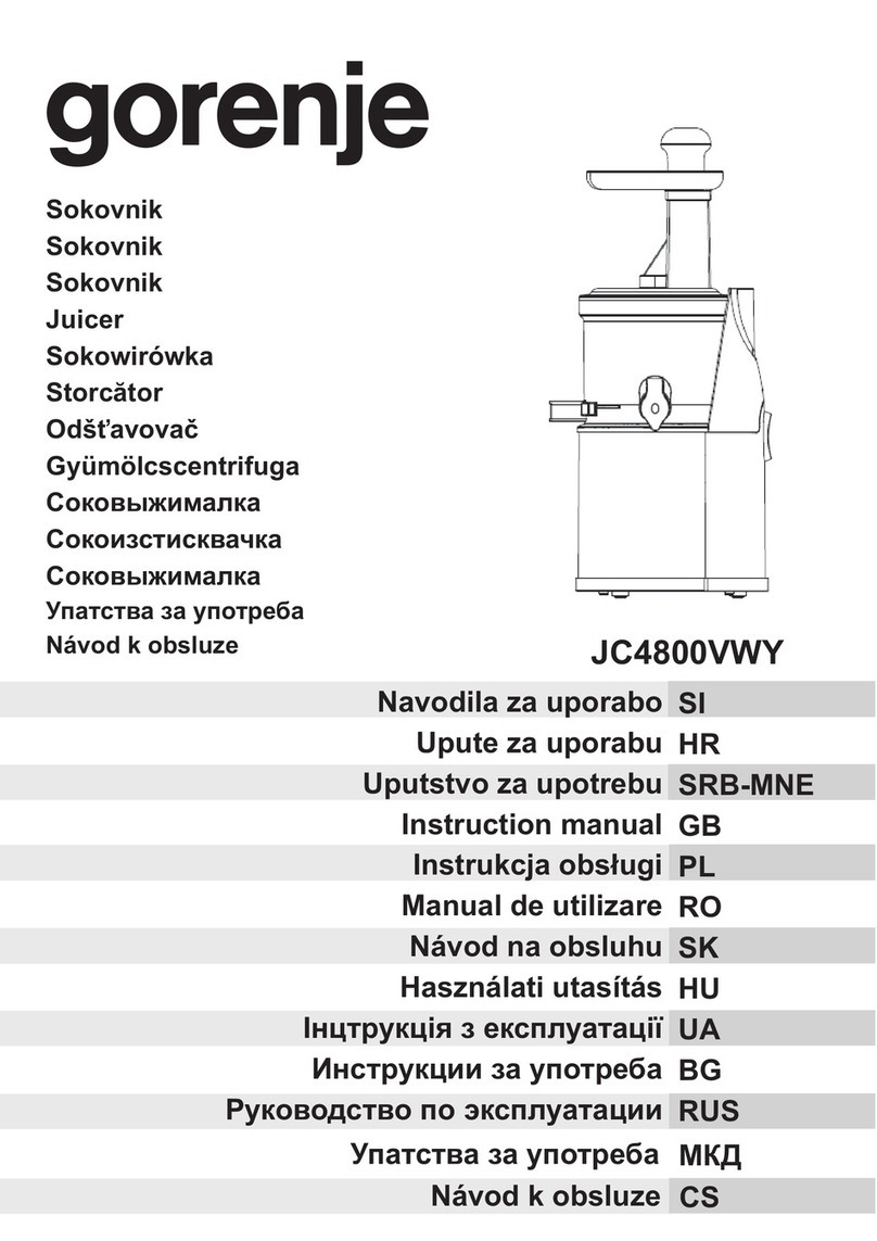 Gorenje JC4800VWY instruction manual