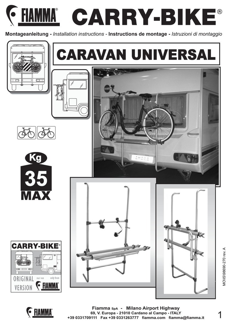 Fiamma Caravan universal installation instructions