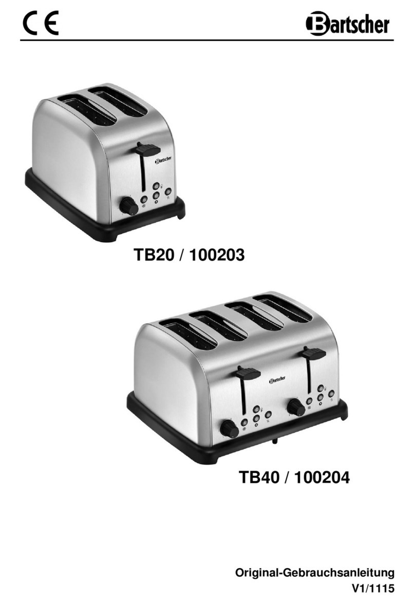 Bartscher TB20 / 100203 User manual
