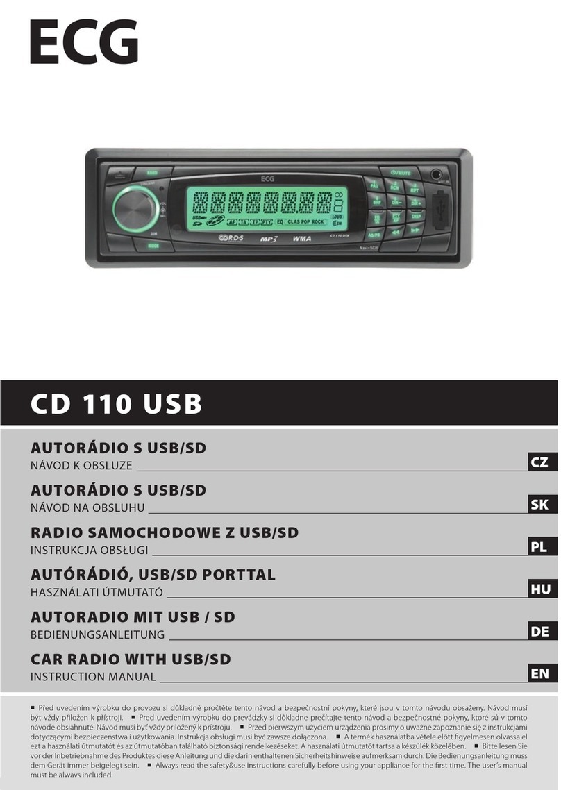 ECG CD 110 USB User manual