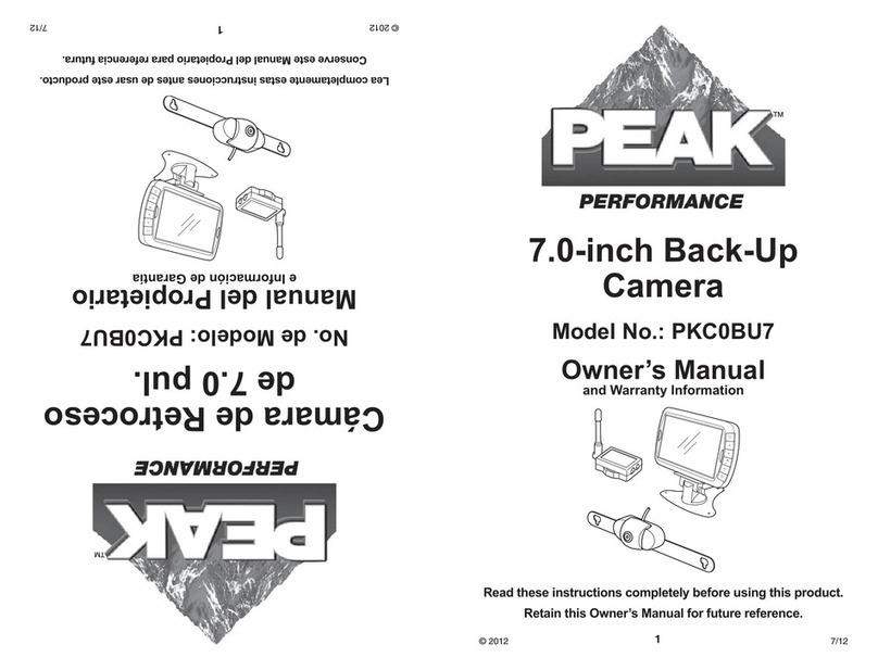 Peak PKC0BU7 owner's manual