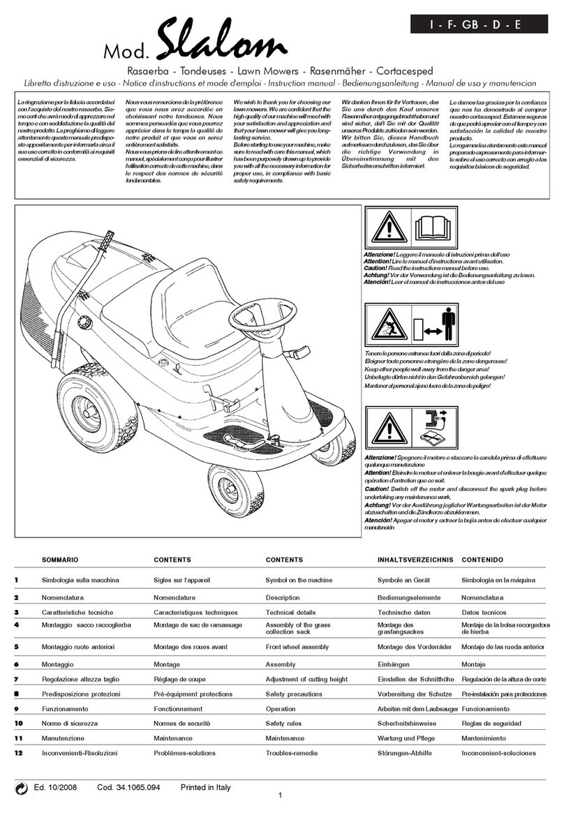 MTD Slalom 67 User manual MTD Slalom 67 User manual