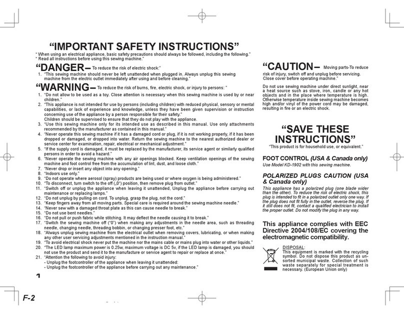 JUKI HZL-27Z User manual JUKI HZL-27Z User manual