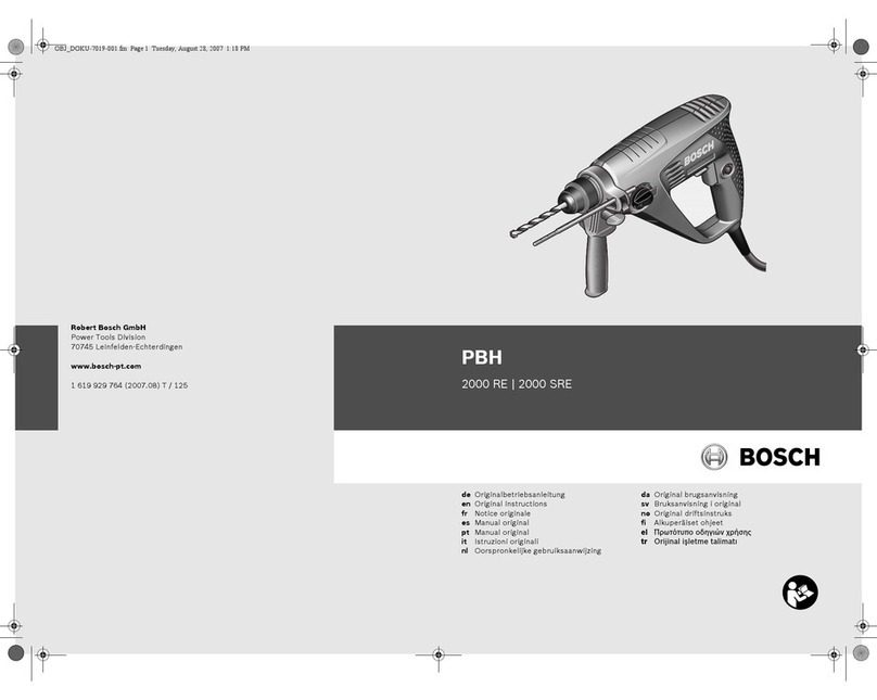 Bosch PBH 2000 SRE User manual