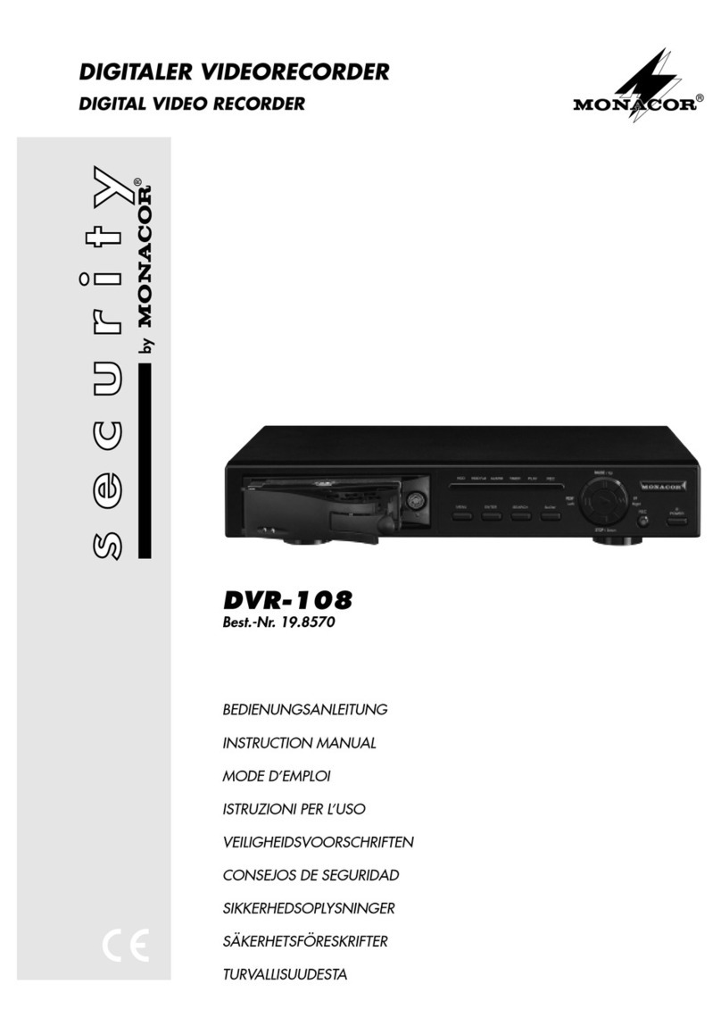 Monacor DVR-108 instruction manual