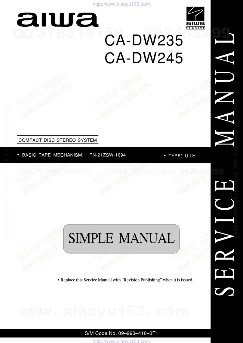 Aiwa CA-DW235 Service manual