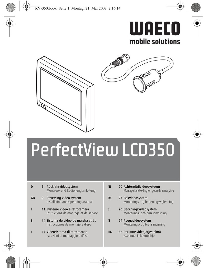 Waeco PerfectView LCD350 User manual Waeco PerfectView LCD350 User manual