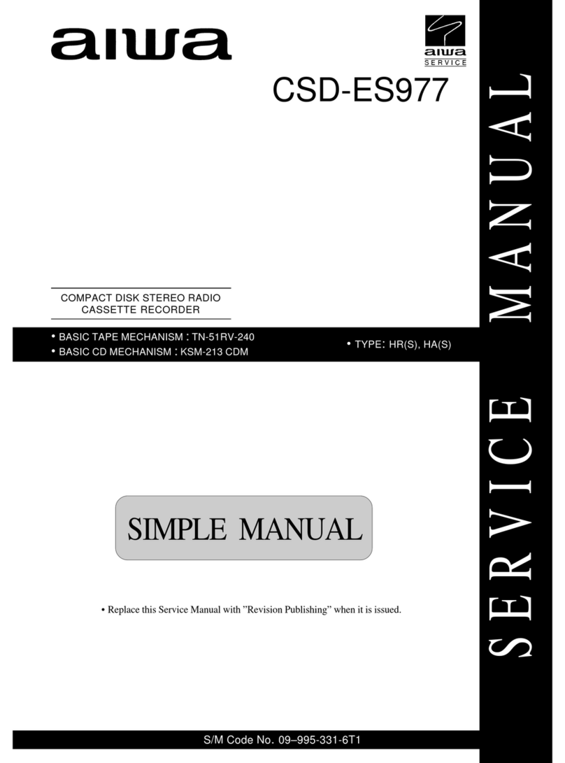 Aiwa CSD-ES977 User manual