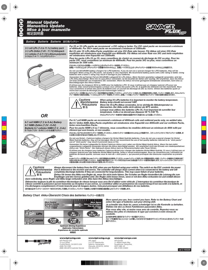HPI Racing SAVAGE Flux HP User manual