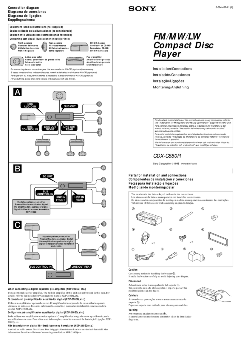 Sony CDX-C880R Product guide