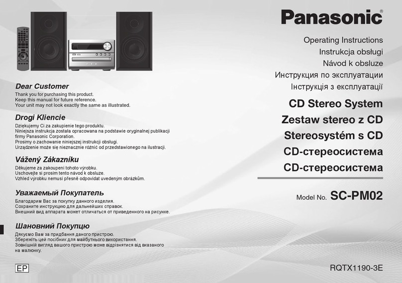 Panasonic SC-PM02 User manual