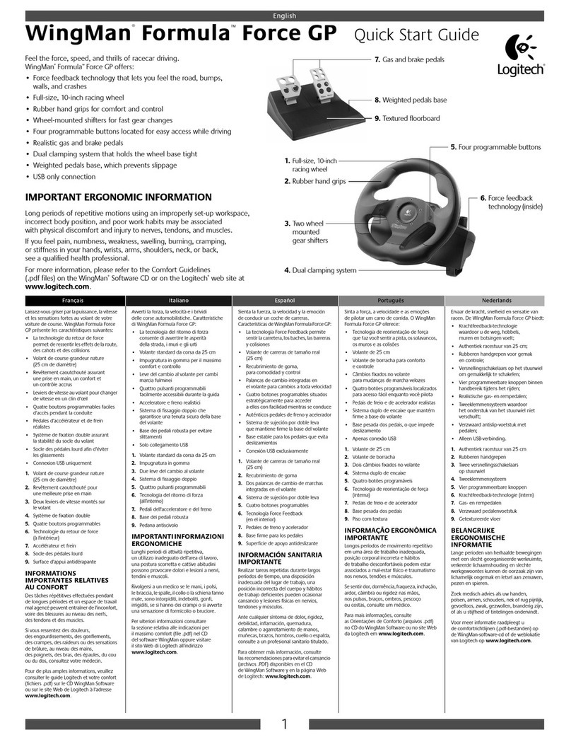 Logitech WingMan Formula Force GP User manual