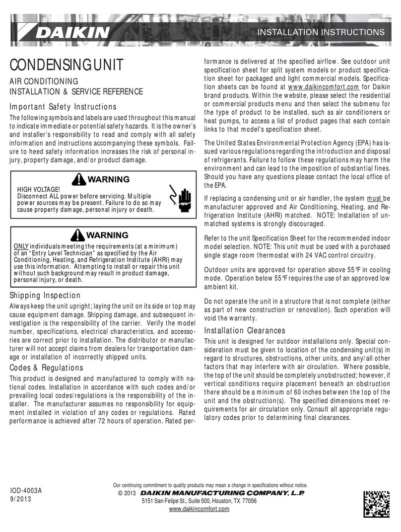 Daikin IOD-4003A User manual Daikin IOD-4003A User manual